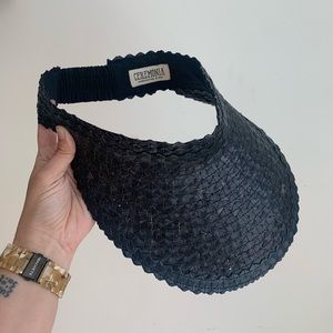 Black Woven Visor
